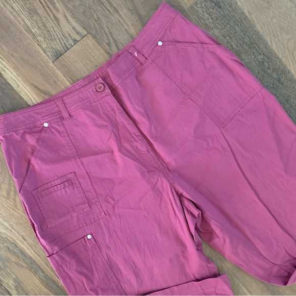 Denim & Co Purple Cotton/Spandex Pants Size 1X - Picture 2 of 10